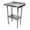 Bk Resources Work Table Stainless Steel Undershelf, Plastic feet 1.5" Riser 24"x18" SVTR-1824 - alternate 7